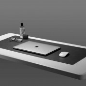 Spigen LD302 Desk Pad - коженa подложка (пад) за мишка и клавиатура (черен) 5