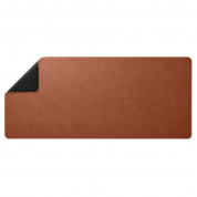 Spigen LD302 Desk Pad - коженa подложка (пад) за мишка и клавиатура (кафяв) 1