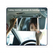 Usams Fill Light Makeup Car Touch-Up Mirror - огледало с LED светлина за сенника на автомобил (черен) 5