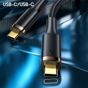 Usams Thunderbolt 3 US-C to USB-C Cable (80 cm) (black) 7