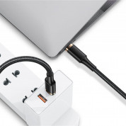 Usams Thunderbolt 3 Cable - USB-C към USB-C кабел с Thunderbolt 3 и поддръжка на 5K (80 см) (черен) 3