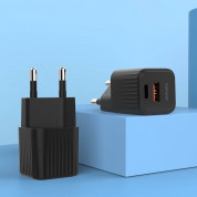 4smarts Wall Charger VoltPlug Duos Mini PD 20W - захранване за ел. мрежа с USB-A и USB-C изходи и технология за бързо зареждане (черен) 3