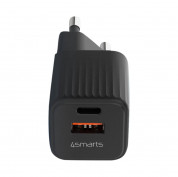 4smarts Wall Charger VoltPlug Duos Mini PD 20W - захранване за ел. мрежа с USB-A и USB-C изходи и технология за бързо зареждане (черен) 1