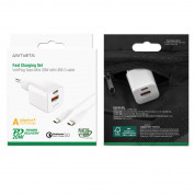 4smarts Wall Charger VoltPlug Duos Mini PD 20W and USB-C Cable - захранване за ел. мрежа с USB-A и USB-C изходи с технология за бързо зареждане и USB-C към USB-C кабел (150 см) (бял) 11
