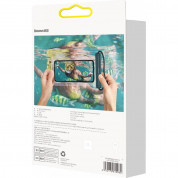 Baseus Cylinder Slide-cover Waterproof Bag Pro - универсален водоустойчив калъф за смартфони до 7.2 инча (син) 11