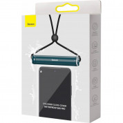 Baseus Cylinder Slide-cover Waterproof Bag Pro - универсален водоустойчив калъф за смартфони до 7.2 инча (син) 10