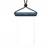 Baseus Cylinder Slide-cover Waterproof Bag Pro - универсален водоустойчив калъф за смартфони до 7.2 инча (син)