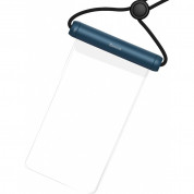 Baseus Cylinder Slide-cover Waterproof Bag Pro - универсален водоустойчив калъф за смартфони до 7.2 инча (син) 1