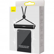 Baseus Cylinder Slide-cover Waterproof Bag Pro - универсален водоустойчив калъф за смартфони до 7.2 инча (черен) 10