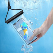 Baseus Cylinder Slide-cover Waterproof Bag Pro - универсален водоустойчив калъф за смартфони до 7.2 инча (черен) 6