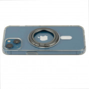 4smarts UltiMag Ring Magnetic Phone Holder - магнитен пръстен с поставка за прикрепяне към iPhone с MagSafe (сив) 5