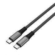 4smarts PremiumCord USB-C to USB-C Cable 100W - USB-C към USB-C кабел за устройства с USB-C порт (150 см) (черен) 4