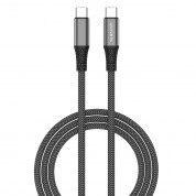 4smarts PremiumCord USB-C to USB-C Cable 100W - USB-C към USB-C кабел за устройства с USB-C порт (150 см) (черен)