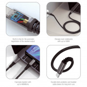 4smarts PremiumCord USB-C to USB-C Cable 100W - USB-C към USB-C кабел за устройства с USB-C порт (150 см) (черен) 7