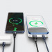 Baseus Magnetic Wireless Quick Charging Power Bank 10000 mAh (PPMT-02) - преносима външна батерия с USB-C порт, USB-A изход и безжично зареждане с MagSafe (бял) 9