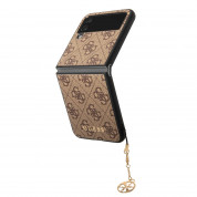 Guess 4G Charms Collection Hard Case for Samsung Galaxy Z Flip 4 (brown)