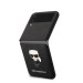 Karl Lagerfeld Saffiano Ikonik Leather Case - дизайнерски кожен кейс за Samsung Galaxy Z Flip 4 (черен) 1