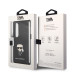 Karl Lagerfeld Saffiano Ikonik Leather Case - дизайнерски кожен кейс за Samsung Galaxy Z Fold 4 (черен) 3