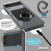 Whitestone Clear Case - качествен поликарбонатов кейс за Samsung Galaxy Z Flip 4 (прозрачен) 3