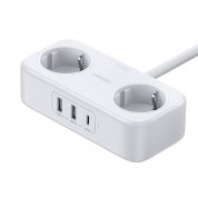 Ugreen Diginest Wall Power Strip With USB-C Hub 30W (white) 1