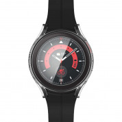 Spigen Thin Fit Glass Case - комплект качествен твърд кейс и стъклено защитно покритие за Samsung Galaxy Watch 5 Pro (прозрачен) 4