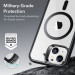 ESR Classic HaloLock MagSafe Case - хибриден кейс с висока степен на защита с MagSafe за iPhone 14 Plus (черен-прозрачен)  4