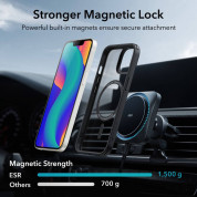 ESR Classic HaloLock MagSafe Case - хибриден кейс с висока степен на защита с MagSafe за iPhone 14 Plus (черен-прозрачен)  2