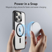 ESR Classic HaloLock MagSafe Case - хибриден кейс с висока степен на защита с MagSafe за iPhone 14 Pro (черен-прозрачен)  1