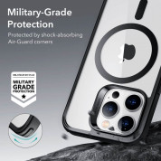 ESR Classic HaloLock MagSafe Case - хибриден кейс с висока степен на защита с MagSafe за iPhone 14 Pro (черен-прозрачен)  2