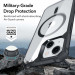 ESR Air Armor HaloLock MagSafe Case - хибриден удароустойчив кейс с MagSafe за iPhone 14 Pro Max (черен-прозрачен) 5