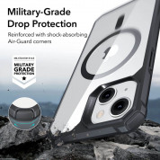 ESR Air Armor HaloLock MagSafe Case - хибриден удароустойчив кейс с MagSafe за iPhone 14 Plus (черен-прозрачен) 2