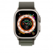Apple Alpine Loop Medium - оригинална текстилна каишка за Apple Watch Ultra 49мм (зелен) 2