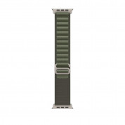 Apple Alpine Loop Medium - оригинална текстилна каишка за Apple Watch Ultra 49мм (зелен)