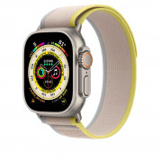 Apple Trail Loop M/L - оригинална текстилна каишка за Apple Watch Ultra 49мм (жълт-бежов) 1