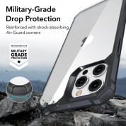 ESR Air Armor Case - хибриден удароустойчив кейс за iPhone 14 Pro Max (черен-прозрачен) 5