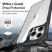 ESR Air Armor Case - хибриден удароустойчив кейс за iPhone 14 Pro (черен-прозрачен) 6