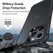 ESR Air Armor Case - хибриден удароустойчив кейс за iPhone 14 Pro Max (черен-мат) 3