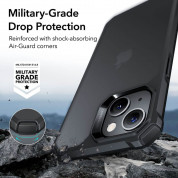 ESR Air Armor Case - хибриден удароустойчив кейс за iPhone 14, iPhone 13 (черен-мат) 2
