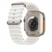Apple Ocean Band - оригинална флуороеластомерна каишка за Apple Watch Ultra 49мм (бял) 3