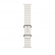 Apple Ocean Band - оригинална флуороеластомерна каишка за Apple Watch Ultra 49мм (бял)