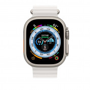 Apple Ocean Band Extension - оригинална флуороеластомерна каишка за Apple Watch Ultra 49мм (бял) 2