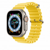Apple Ocean Band Extension - оригинална удължителна флуороеластомерна каишка за Apple Watch Ultra 49мм (жълт) 3