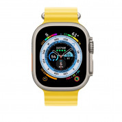 Apple Ocean Band Extension - оригинална удължителна флуороеластомерна каишка за Apple Watch Ultra 49мм (жълт) 2