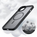 Tech-Protect MagMat MagSafe Case - хибриден удароустойчив кейс с MagSafe за iPhone 14 (черен-прозрачен) 5