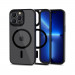 Tech-Protect MagMat MagSafe Case - хибриден удароустойчив кейс с MagSafe за iPhone 14 Pro (черен-прозрачен) 1