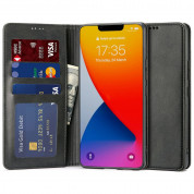 Tech-Protect Wallet Leather Flip Case - кожен калъф, тип портфейл за iPhone 14 Plus (черен)