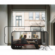 Hofi Glass Pro Plus Tempered Glass 2.5D - калено стъклено защитно покритие за дисплея на iPhone 14 Pro (черен-прозрачен) 2