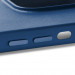 Mujjo Full Leather MagSafe Case - премиум кожен (естествена кожа) кейс с MagSafe за iPhone 15, iPhone 14, iPhone 13 (син) 6