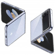 Spigen AirSkin Glitter Case - качествен поликарбонатов кейс за Samsung Galaxy Z Flip 4 (прозрачен) 1