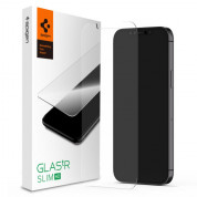 Spigen Glass.Tr Slim HD Tempered Glass - калено стъклено защитно покритие за iPhone 14, iPhone 13, iPhone 13 Pro (прозрачен)
